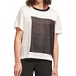 DKNY Women's Colorblocked Sweater White Size X-Large