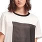 DKNY Women's Colorblocked Sweater White Size X-Large