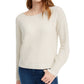 Pink Rose Juniors' Ribbed Sweater White Size Small