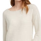 Pink Rose Juniors' Ribbed Sweater White Size Small