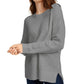 Pink Rose Juniors' Chenille Sweater Light Gray Size Small