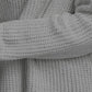 Pink Rose Juniors' Chenille Sweater Light Gray Size Small