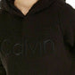 Calvin Klein Women's Performance Logo Fleece Hoodie Black Size Large