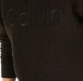 Calvin Klein Women's Performance Logo Fleece Hoodie Black Size X-Large