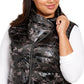 Calvin Klein Woemn' Plus Printed Puffer Vest Black Size XExtra Large