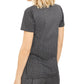 Michael Kors Women's Micro Check Print Tunic Top Silver Size Petite Small