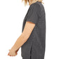Michael Kors Women's Micro Check Print Tunic Top Silver Size Petite Small