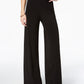 NY Collection Women's Petite Wide-Leg Palazzo Black Size Petite Large