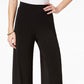 NY Collection Women's Petite Wide-Leg Palazzo Black Size Petite Large