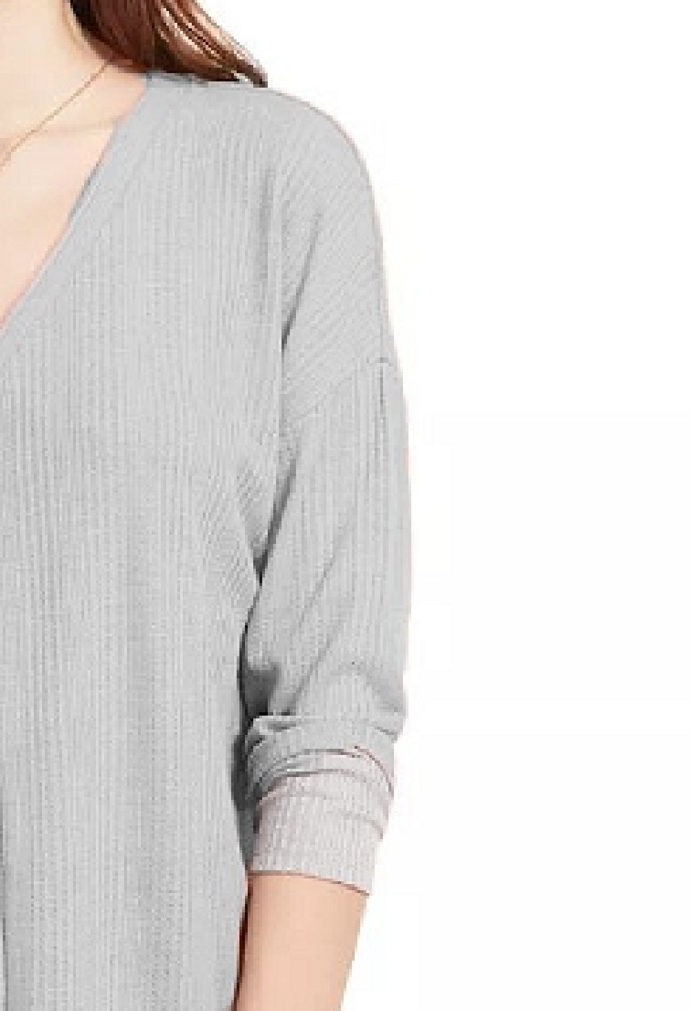 Pink Rose Hippie Rose Juniors' Textured Button-Front Top Gray Size Large