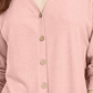 Hippie Rose Juniors' Tie-Front Button-Up Top Pink Size Large