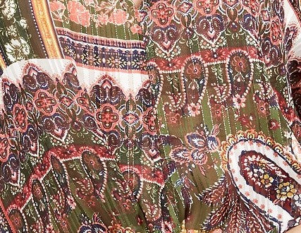 Polly & Esther Juniors' Lurex Tie-Front Top Green Size Medium