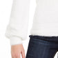 Almost Famous Women's Juniors' Off-The-Shoulder Sweater White Size Large