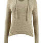 Crave Fame Juniors' Marled Fuzzy Pullover Hoodie Brown Size Medium