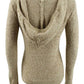 Crave Fame Juniors' Marled Fuzzy Pullover Hoodie Brown Size Medium