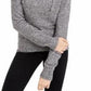 Crave Fame Juniors' Marled Fuzzy Pullover Hoodie Brown Size Small