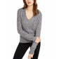 Crave Fame Juniors' Marled Fuzzy Pullover Hoodie Brown Size X-Large