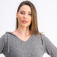 Crave Fame Juniors' Marled Fuzzy Pullover Hoodie Black Size Medium
