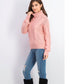 Crave Fame Juniors' Turtleneck Cable Knit Sweater Pink Size Extra Large