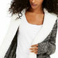 Crave Fame Juniors' Sherpa Trim Cardigan Gray Size Extra Small
