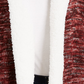 Crave Fame Juniors' Sherpa Trim Cardigan Red Size Small