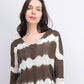 Crave Fame Juniors' Tie-Dyed Pullover Sweater Green Size Medium