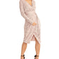 Rachel Roy Women's Silvia Pleated Faux-Wrap Dress Pink Size Medium
