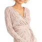 Rachel Roy Women's Silvia Pleated Faux-Wrap Dress Pink Size Medium