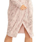 Rachel Roy Women's Silvia Pleated Faux-Wrap Dress Pink Size Medium