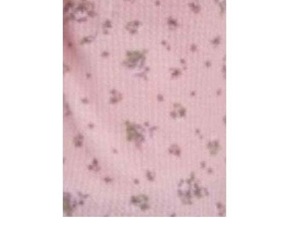 Ultra Flirt Juniors' Floral Print Waffle Texture Henley Top Pink Size Extra Large