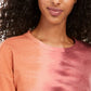 Ultra Flirt Juniors' Tie-Dye Tunic Sweatshirt Red Size Extra Small