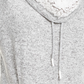 Ultra Flirt Juniors' Sherpa Lined Funnel Neck Sweatshirt Gray Size X-Large