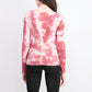 Ultra Flirt Juniors Tie-Dye Thermal Top Pink Size Extra Large