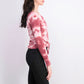 Ultra Flirt Juniors Tie-Dye Thermal Top Pink Size Extra Large