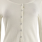 Ultra Flirt Juniors' Tie-Hem Thermal Top White Size Small
