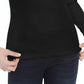 Ultra Flirt Juniors' Scallop-Edge Henley Black Size Medium