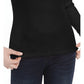 Ultra Flirt Juniors' Scallop-Edge Henley Black Size Small