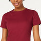 Ultra Flirt Juniors' Crewneck Baby T-Shirt Red Size Extra Large