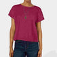 Ultra Flirt Women's By Ikeddi Juniors' Boxy Pocket T-Shirt Red Size Small