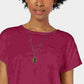 Ultra Flirt Women's By Ikeddi Juniors' Boxy Pocket T-Shirt Red Size Small