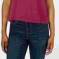 Ultra Flirt Women's By Ikeddi Juniors' Boxy Pocket T-Shirt Red Size Small