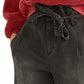 Rachel Roy Women's Cropped Paperbag Pants Black Size 14