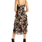 Rachel Rachel Roy Women's Valia Printed Tiered Dress Black Size Medium