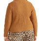 Rachel Roy Women's Trendy Plus Size Adrina Mixed-Cable Sweater Brown Size 2X