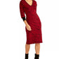 Rachel Rachel Roy Women's Bernadette Sweater Dress Dark Pink Size Medium