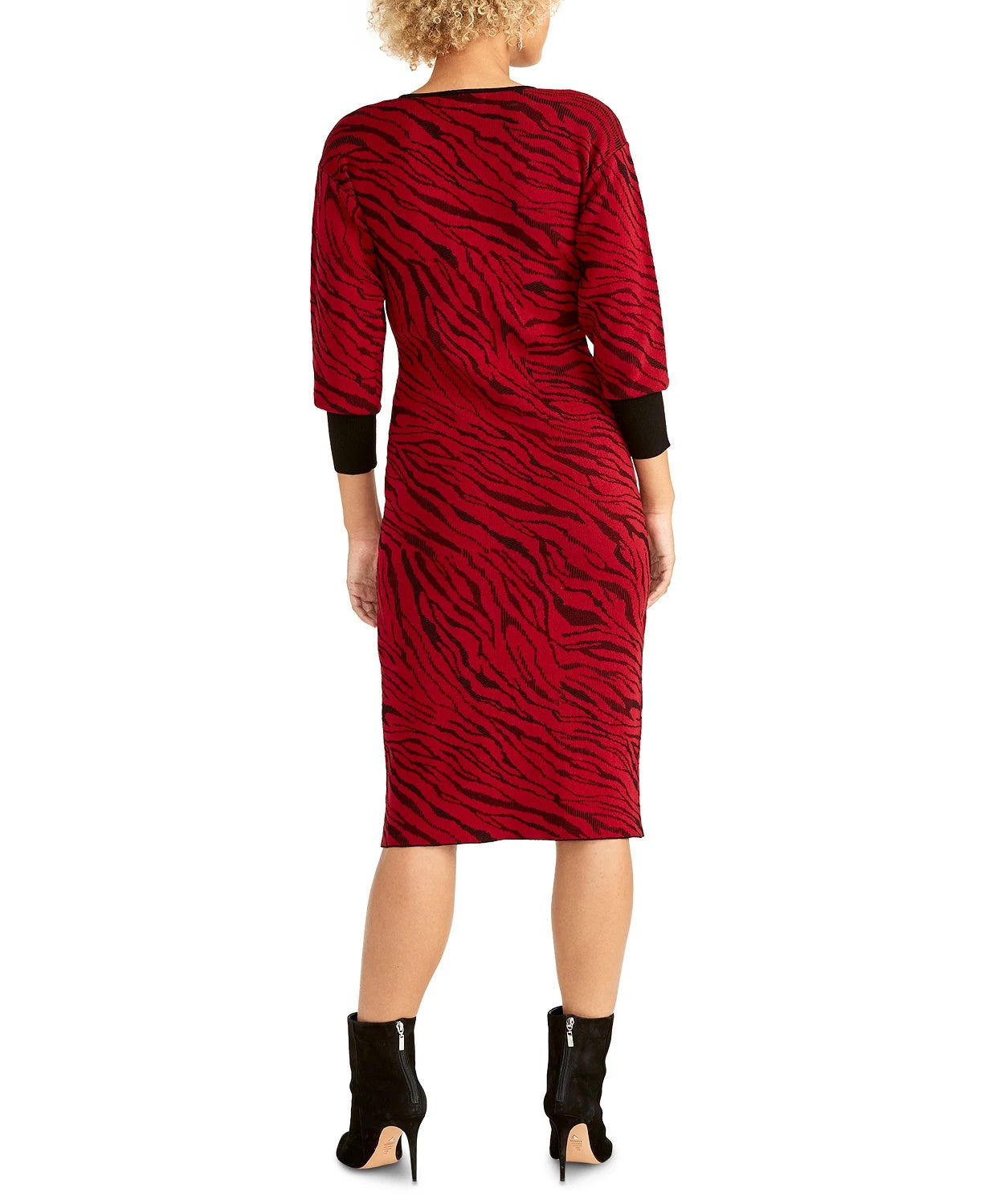 Rachel Rachel Roy Women's Bernadette Sweater Dress Dark Pink Size Medium