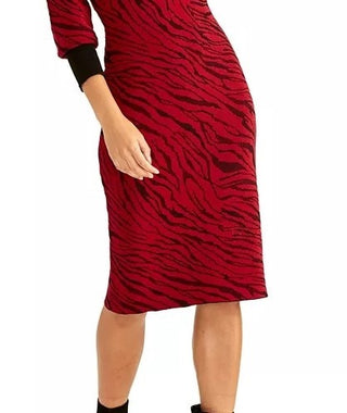 Rachel Rachel Roy Women's Bernadette Sweater Dress Dark Pink Size Medium