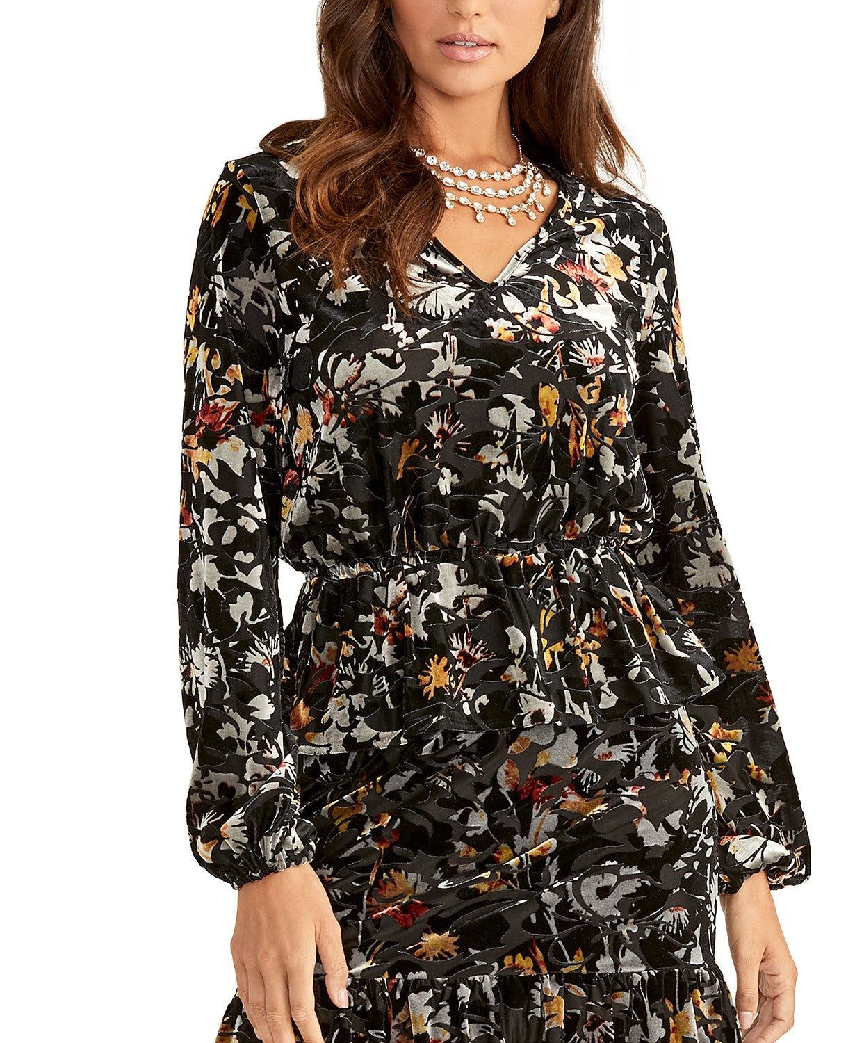Rachel Roy Women's Alma Peplum Top Black Size Medium