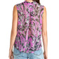 Rachel Rachel Roy Women's Semi-Sheer Printed Top Purple Size Small
