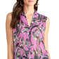 Rachel Rachel Roy Women's Semi-Sheer Printed Top Purple Size Small